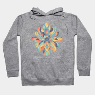 Ethnic Watercolor Flower Hoodie